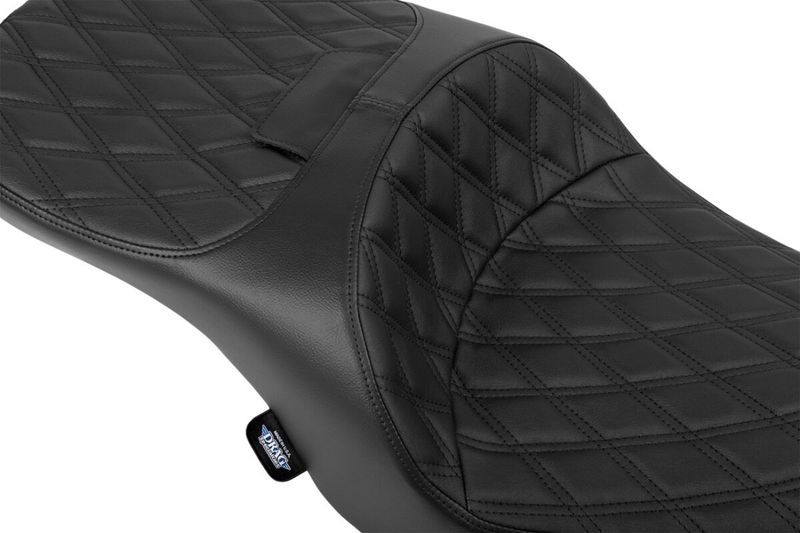 Touringsadel Drag Specialties Freedom Stitch svart vinyl Touring 23-upp