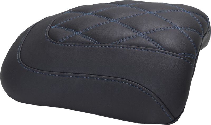 Passagerarsadel Mustang Padded blå Touring 23-upp 88610SB