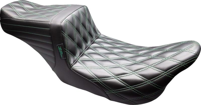 Sadel Le Pera Tailwhip dubbel diamond svart grön Touring 08-23