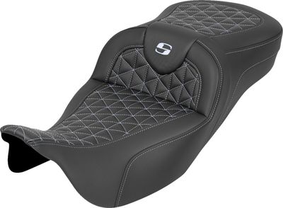 Sadel Saddlemen RoadSofa Tri Gripper Sofa förlängd Touring 08-upp silver