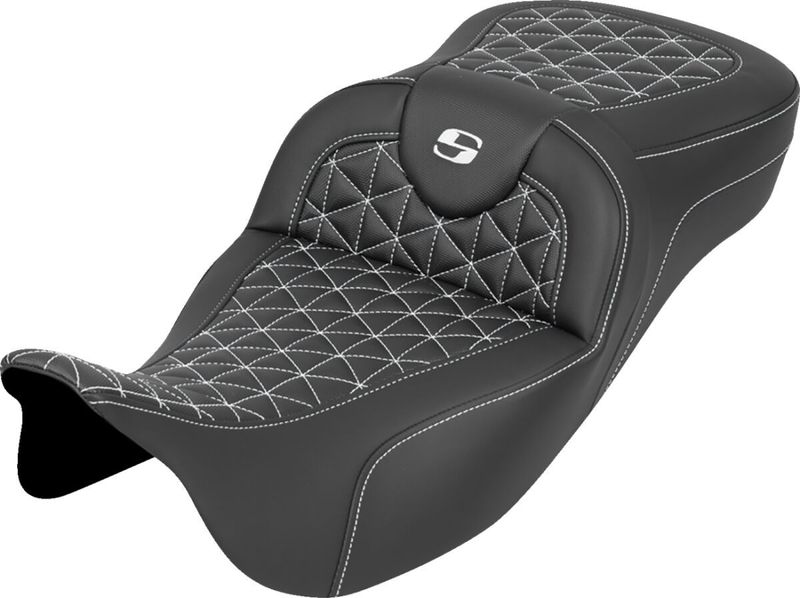 Sadel Saddlemen RoadSofa Tri Gripper Sofa förlängd Touring 08-upp vit