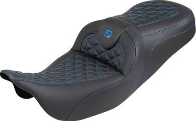 Sadel Saddlemen RoadSofa Tri Gripper Sofa Standard blå Touring 08-upp 808-07B-21001