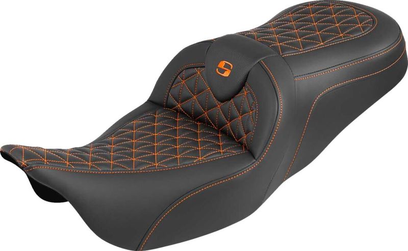 Sadel Saddlemen RoadSofa Tri Gripper Sofa Standard orange Touring 08-upp 808-07B-21003