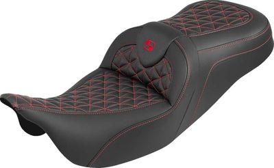 Sadel Saddlemen RoadSofa Tri Gripper Sofa Standard röd Touring 08-upp 808-07B-21004