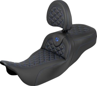 Sadel Saddlemen Reach RoadSofa Tri Gripper förlängd Touring 08-upp blå
