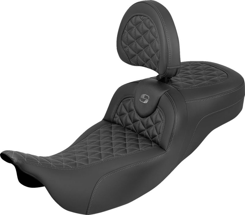 Sadel Saddlemen Reach RoadSofa Tri Gripper förlängd Touring 08-upp grå