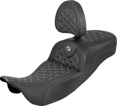 Sadel Saddlemen Reach RoadSofa Tri Gripper förlängd Touring 08-upp silver