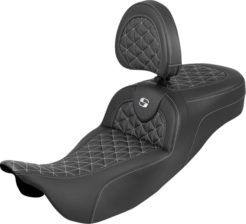 Sadel Saddlemen Reach RoadSofa Tri Gripper förlängd Touring 08-upp vit
