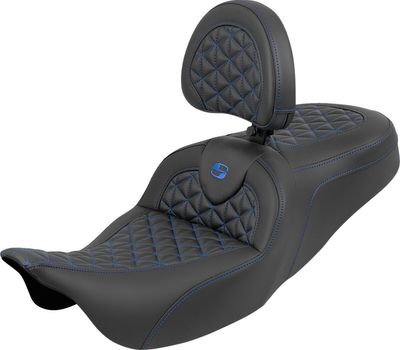Sadel Saddlemen RoadSofa Tri Gripper Sofa Standard blå Touring 08-upp 808-07B-210B1