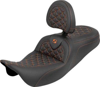 Sadel Saddlemen RoadSofa Tri Gripper Sofa Standard orange Touring 08-upp 808-07B-210B3
