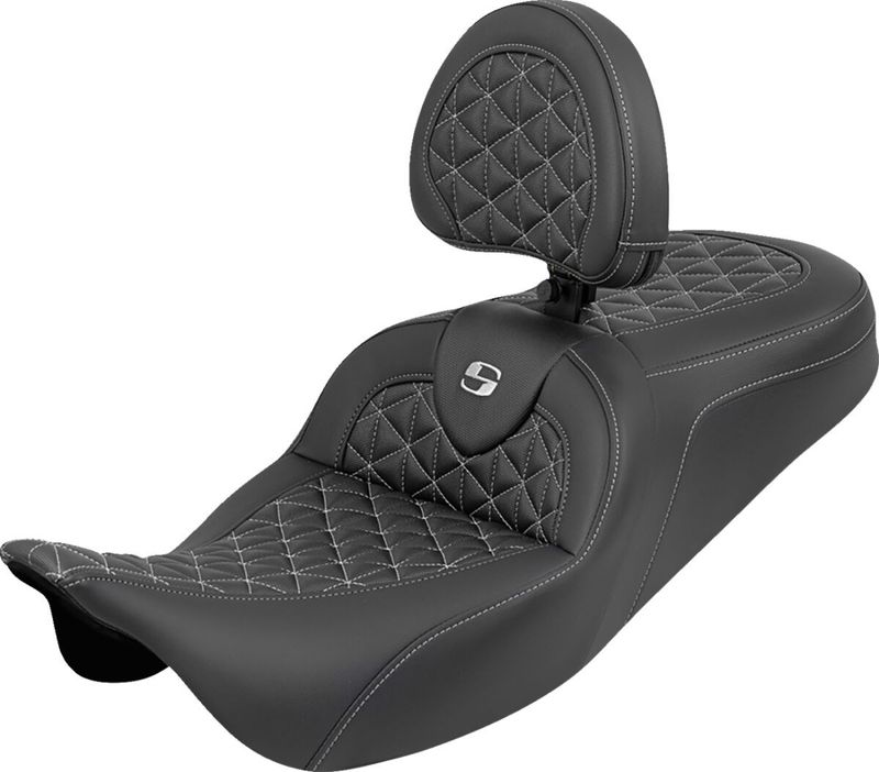 Sadel Saddlemen RoadSofa Tri Gripper Sofa Standard silver Touring 08-upp 808-07B-210B5