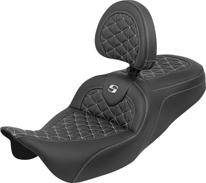Sadel Saddlemen RoadSofa Tri Gripper Sofa Standard vit Touring 08-upp 808-07B-210B6
