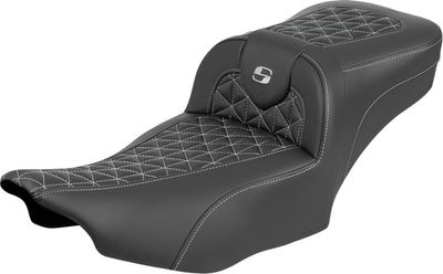 Sadel Saddlemen Roadsofa Reach förlängd silver Touring 23-upp 823-07-21105