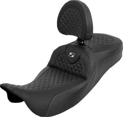 Sadel Saddlemen Dragon RoadSofa Sofa Reach förlängd Touring 08-upp silver