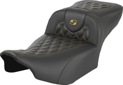 Sadel Saddlemen Roadsofa kolfiber guld Touring 23-upp 823-07-20707