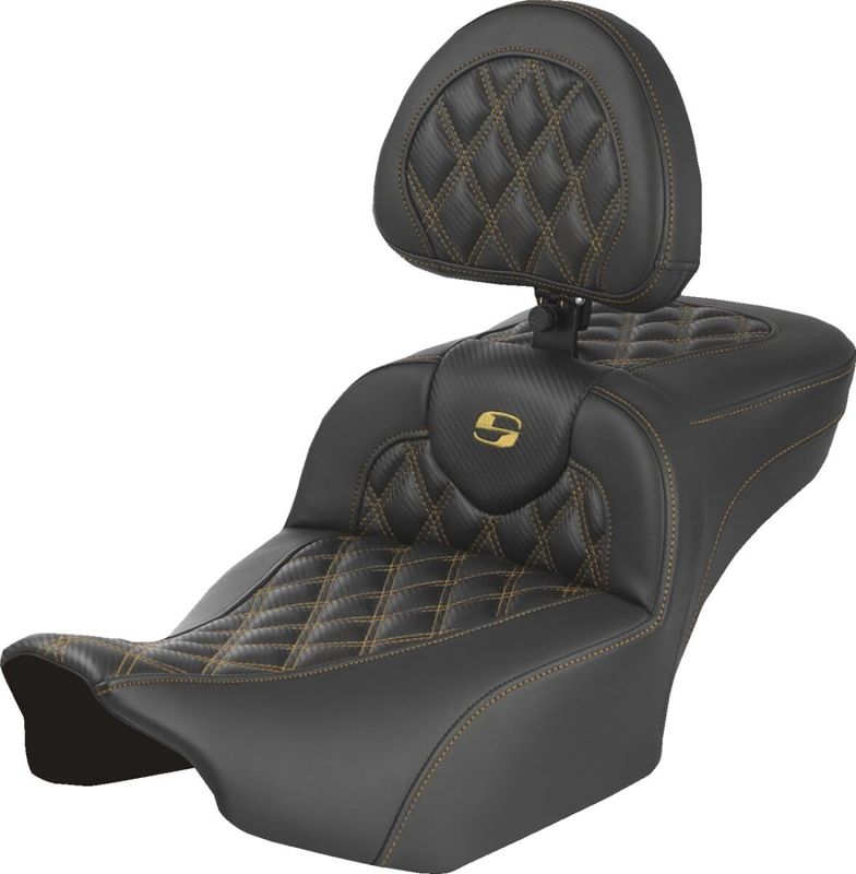 Sadel Saddlemen Roadsofa kolfiber guld Touring 23-upp 823-07-207B7