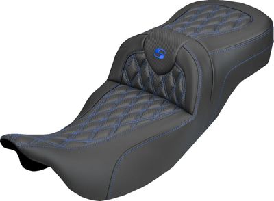 Sadel Saddlemen Roadsofa kolfiber blå Touring 08-upp 808-07B-20701