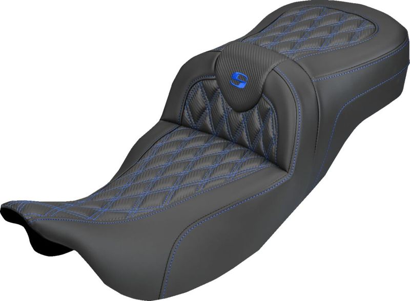 Sadel Saddlemen Roadsofa kolfiber blå Touring 08-upp 808-07B-20701
