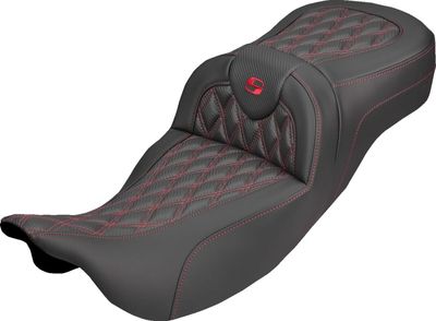 Sadel Saddlemen Roadsofa kolfiber röd Touring 08-upp 808-07B-20704