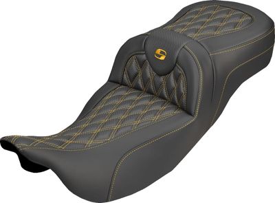 Sadel Saddlemen Roadsofa kolfiber guld Touring 08-upp 808-07B-20707