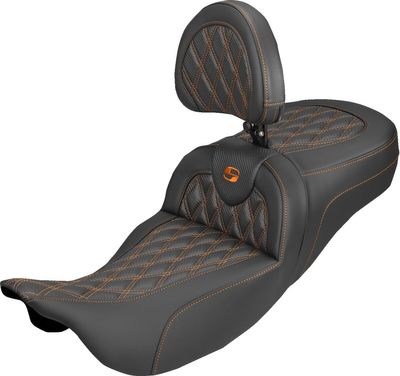 Sadel Saddlemen Roadsofa kolfiber orange Touring 08-upp 808-07B-207B3