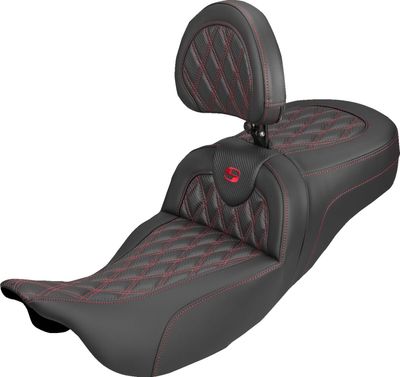 Sadel Saddlemen Roadsofa kolfiber röd Touring 08-upp 808-07B-207B4
