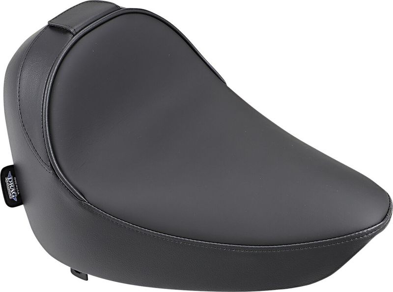Sadel Drag Specialties solo EZ Glide II slät vinyl svart med fäste för förarryggstöd