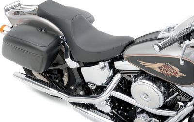 Sadel Drag Specialties Predator 2 vinyl svart slät Softail 85-99