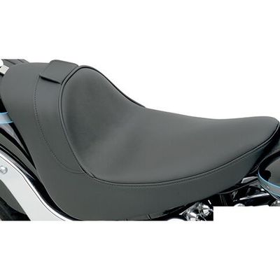 Solosadel Drag Specialties förare vinyl svart slät Softail 06-17