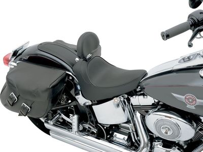 Solosadel Drag Specialties vinyl svart slät Softail 00-06