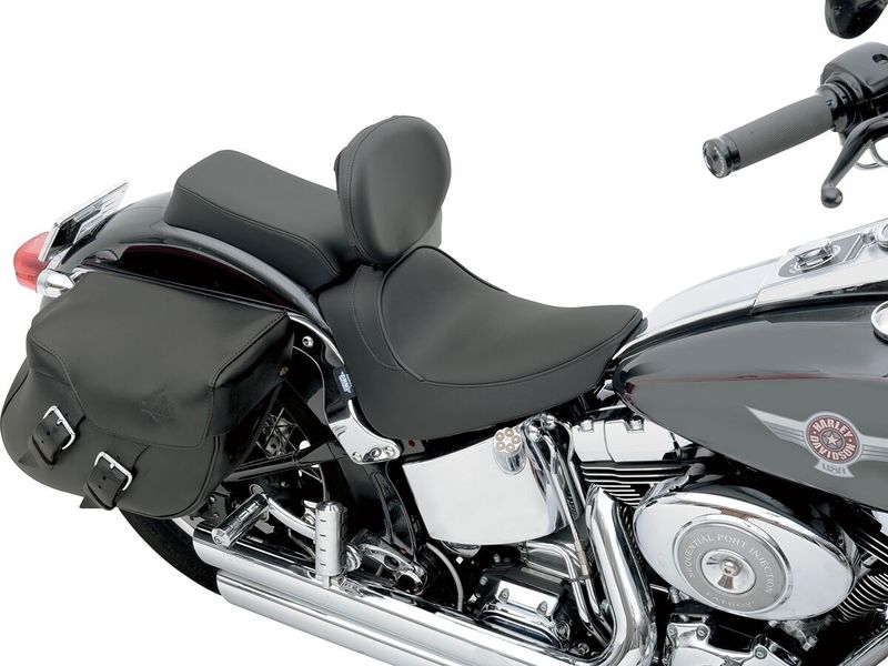 Solosadel Drag Specialties vinyl svart slät Softail 00-06