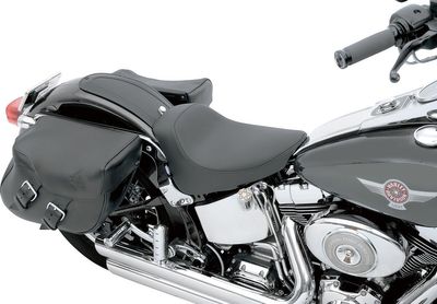 Solosadel Drag Specialties vinyl svart slät Softail 00-17