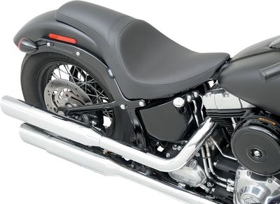 Sadel Drag Specialties Predator slät vinyl svart Softail 11-17