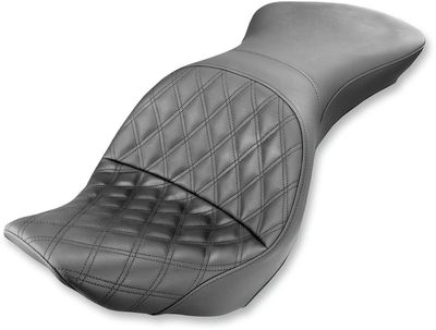 Sadel Saddlemen Explorer Lattice Saddlegel Fxst vinyl svart Softail 06-17