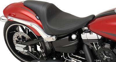 Sadel Drag Specialties Predator slät vinyl svart Softail 13-17