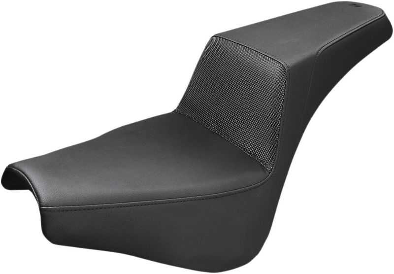 Sadel Saddlemen Step-Up slät svart Softail 18-upp