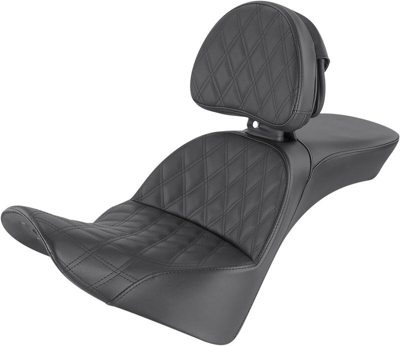 Sadel Saddlemen Explorer Lattice med ryggstöd Softail 18-upp