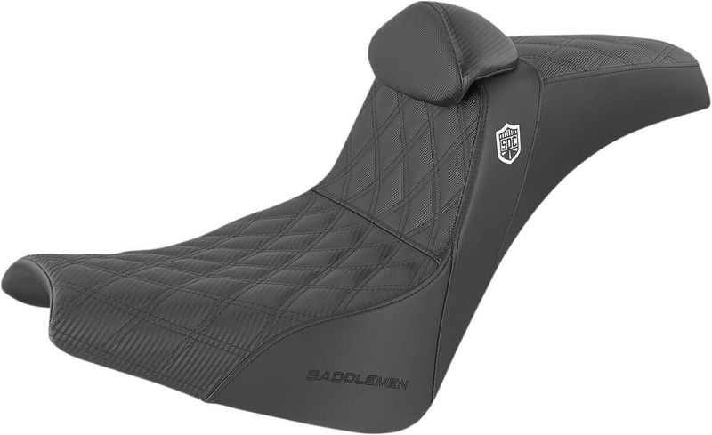 Sadel handtag Saddlemen SDC med ryggstöd Softail 18-upp