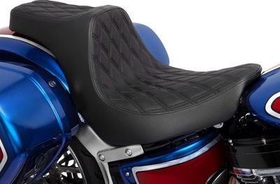 Sadel Drag Specialties Predator III dubbel diamond Softail 18-upp svart