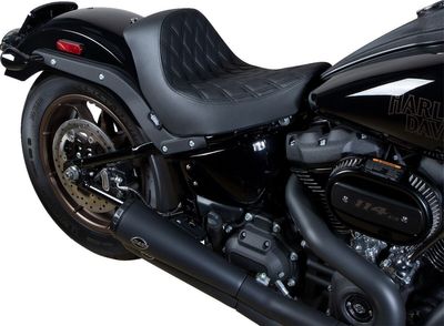 Solosadel Drag Specialties dubbel diamond Softail 18-upp 0802-1513
