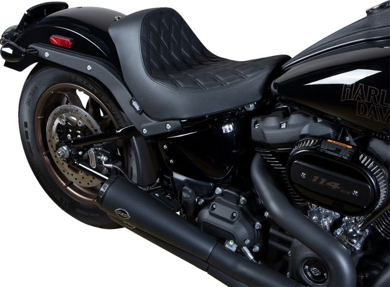 Solosadel Drag Specialties dubbel diamond Softail 18-upp 0802-1513