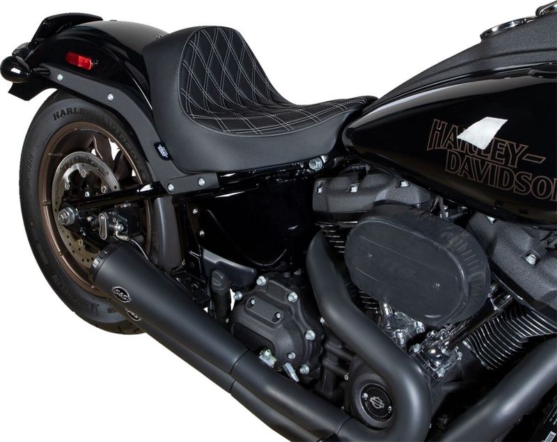 Solosadel Drag Specialties dubbel diamond Softail 18-upp 0802-1514