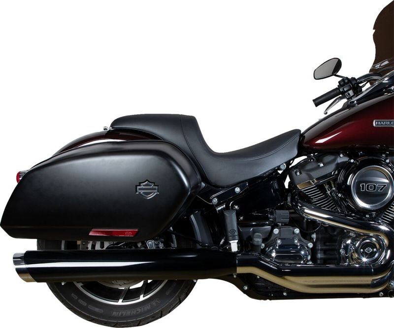 Sadel Drag Specialties Predator slät vinyl Softail 18-upp