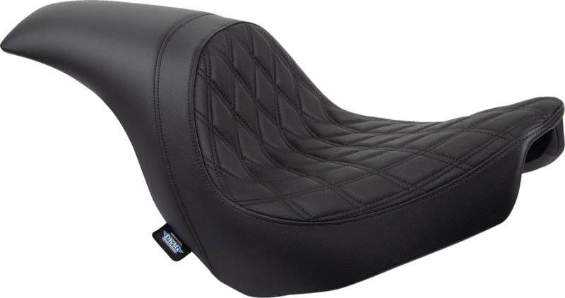 Sadel Drag Specialties Predator Sitching dubbel diamond vinyl Softail 18-upp svart