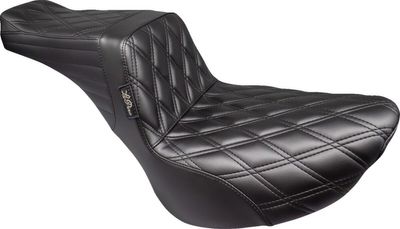 Sadel Le Pera Tailwhip dubbel diamond svart Softail 18-upp
