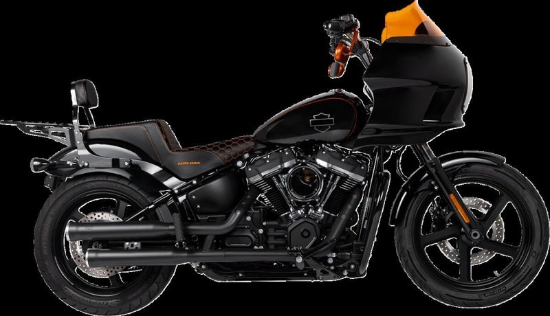 Sadel Saddlemen Honeycomb Step-Up förare Softail 18-upp 818-30-177