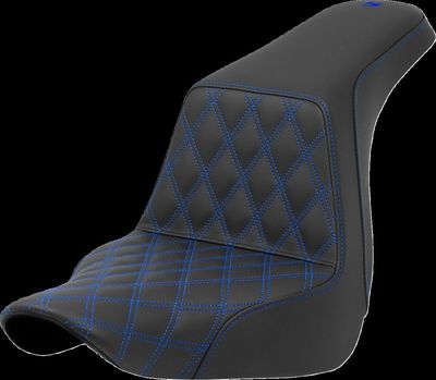 Sadel Saddlemen Lattice Step-Up förare Softail 18-upp blå