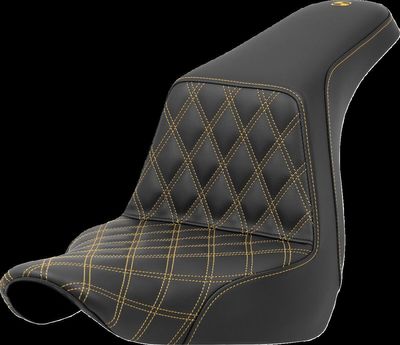Sadel Saddlemen Lattice Step-Up förare Softail 18-upp guld