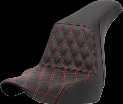 Sadel Saddlemen Lattice Step-Up förare Softail 18-upp röd