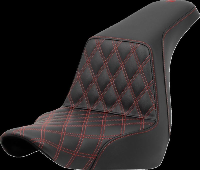 Sadel Saddlemen Lattice Step-Up förare Softail 18-upp röd